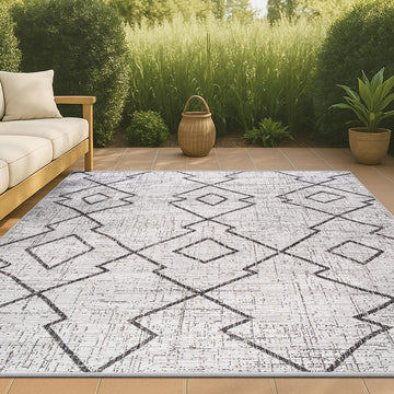 Carwa Tribal Diamond Trellis Indoor/outdoor Area Rug